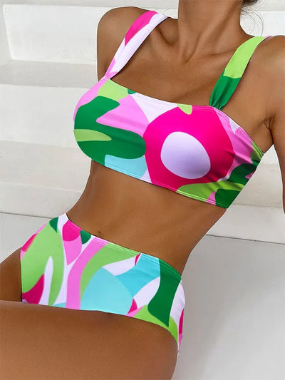 Jasmine® | Bikini-Badeanzug mit hoher Taille
