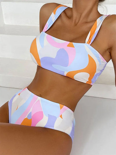 Jasmine® | Bikini-Badeanzug mit hoher Taille