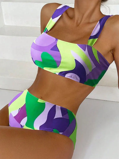 Jasmine® | Bikini-Badeanzug mit hoher Taille