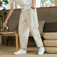 Anton | Sommerhose aus Leinen in Beige