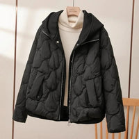 Gemütliche, bequeme Winterjacke in Schwarz