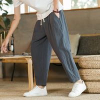 Anton | Sommerhose aus Leinen in Grau