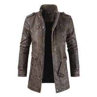 Elegante Lederjacke für Männer - Lex in Dunkelbraun