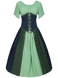Damen Stilvolle Klassische Oktoberfest Dirndl Kleid in Grün
