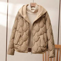 Gemütliche, bequeme Winterjacke in Khaki