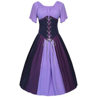 Damen Stilvolle Klassische Oktoberfest Dirndl Kleid in Lila
