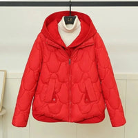 Gemütliche, bequeme Winterjacke in Rot