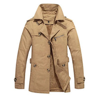 Adalbert® | Eleganter gepolsterter Trenchcoat in Beige