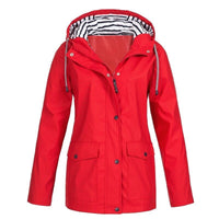 Thibault - Bequeme und wasserabweisende Regenjacke in Rot
