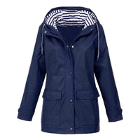 Thibault - Bequeme und wasserabweisende Regenjacke in Dunkelblau