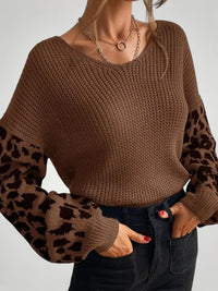 Mila | Vielseitiger Strickpullover Damen stylisch & cozy in Braun