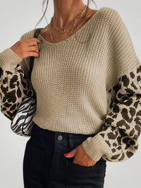 Mila | Vielseitiger Strickpullover Damen stylisch & cozy in Aprikose
