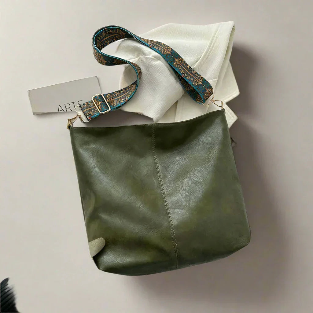 Vintage Leder Umhängetasche für Frauen - Kelsey