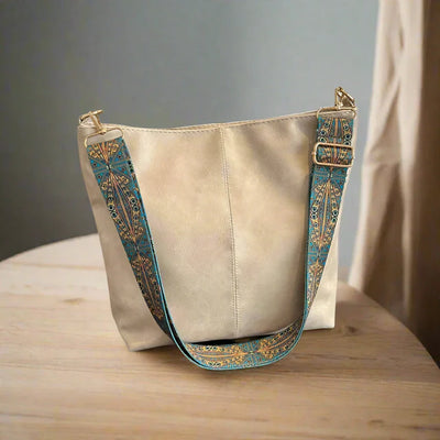 Vintage Leder Umhängetasche für Frauen - Kelsey