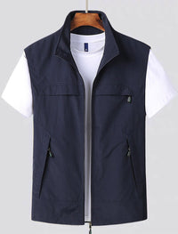 Weste Herren Outdoor Mit Taschen | Atmungsaktiv Und Schnelltrocknend in Blau