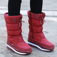 Kaisha | Schneestiefel Damen Wasserdicht | Warme in Rot