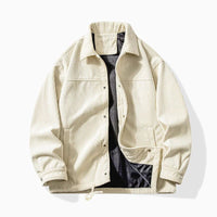 Warme Herren-Cordjacke - Roberto in Beige