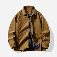 Warme Herren-Cordjacke - Roberto in Braun