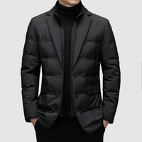 Brent | Herren Leichte Steppjacke | Daunenjacke Schwarz in Schwarz