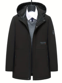 Warme stylische Winterjacke - Davell in Schwarz