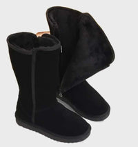 Warme und wasserdichte Stiefel für Frauen - Addilyn in Schwarz