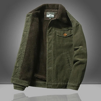 Vhon | Herren Warme Winterjacke | Grüne Mantel in Grün
