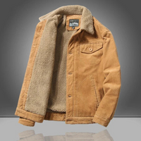Vhon | Herren Warme Winterjacke | Grüne Mantel in Khaki