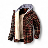 Colby | Warme Winterjacke Herren | Kapuze Mantel in Braun