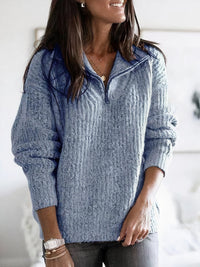 Warmer Pullover für Frauen - Emily in Himmelblau