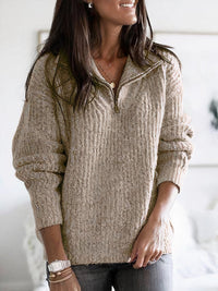 Warmer Pullover für Frauen - Emily in Khaki