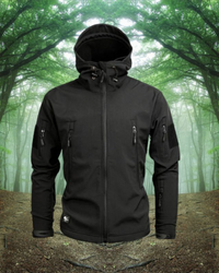 Gavin | Herren Wasserdicht Regenjacke | Leichte in Schwarz