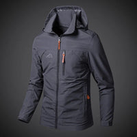 Wasserdichter Windbreaker für Männer - Ernesto in Grau