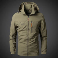 Wasserdichter Windbreaker für Männer - Ernesto in Khaki