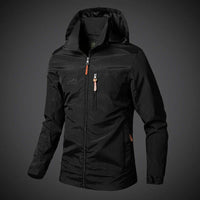 Wasserdichter Windbreaker für Männer - Ernesto in Schwarz