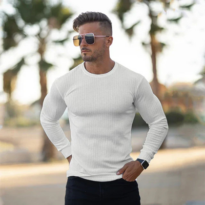 Darren | Herren Weiß Sweatshirt | Langarm