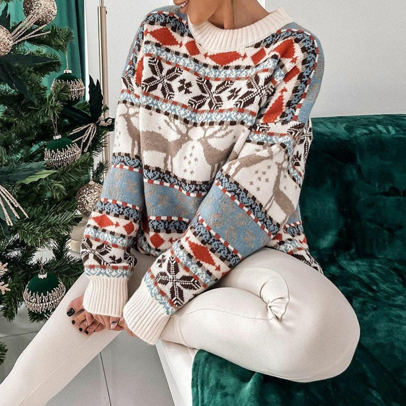 Sandy | Damen Weihnachtspullover | Warme