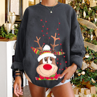 Yummi | Damen Weihnachtspullover | Lang in Grau