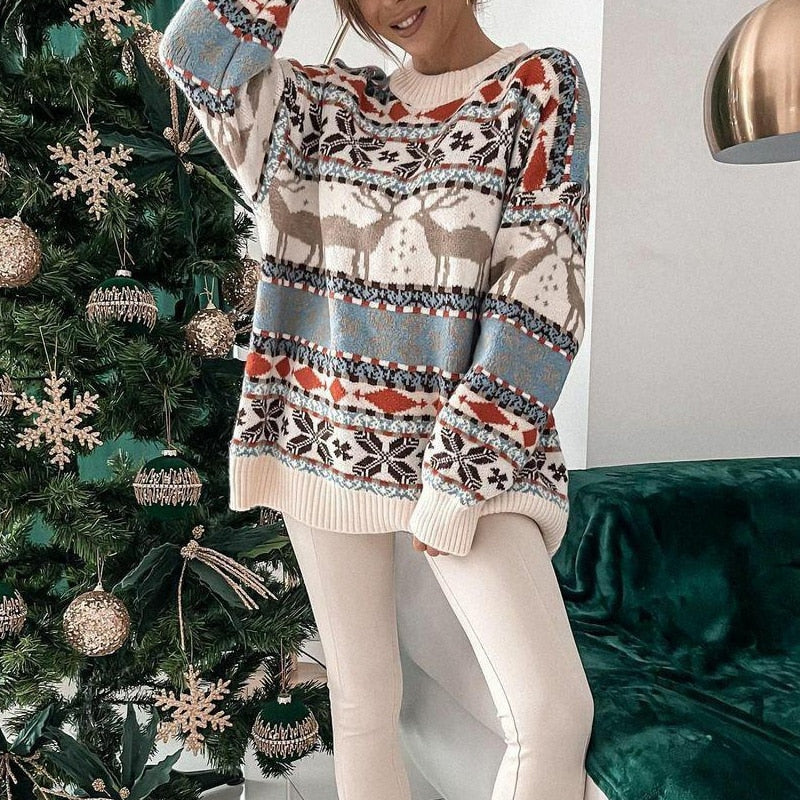 Sandy | Damen Weihnachtspullover | Warme