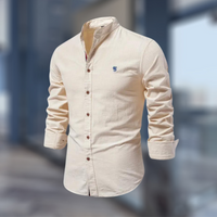 Joe | Herren Weiß Hemd | Langarm in Beige