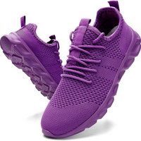 Alliah | Weiße Sneaker Damen | Turnschuhe in Lila