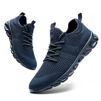Alliah | Weiße Sneaker Damen | Turnschuhe in Marineblau