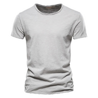 Eren | T-shirt Weiß Herren | Slim Fit in Grau