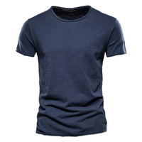 Eren | T-shirt Weiß Herren | Slim Fit in Blau