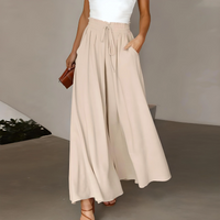 Ottilie | Weite Hose Damen | Elegant in Beige