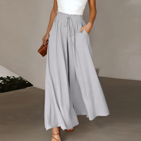 Ottilie | Weite Hose Damen | Elegant in Grau