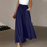 Ottilie | Weite Hose Damen | Elegant in Dunkelblau