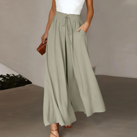 Ottilie | Weite Hose Damen | Elegant in Hellgrün