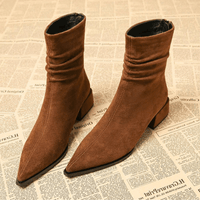 Abigail | Blockabsatz Gepolstert Stiefel in Braun