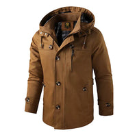 Wetterfeste Herrenjacke für Outdoor-Aktivitäten - Darren in Brown