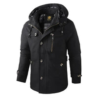 Wetterfeste Herrenjacke für Outdoor-Aktivitäten - Darren in Black